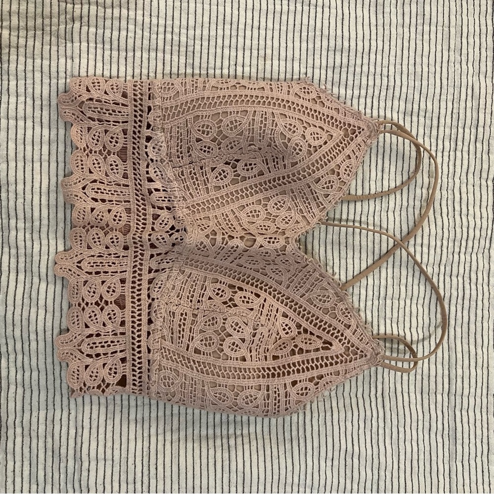 Crochet Blush Bralette medium